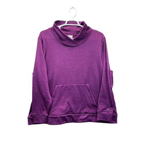 Columbia Fleece Woman’s Plus 3xl purple Light Pullover Jacket - Picture 1 of 15